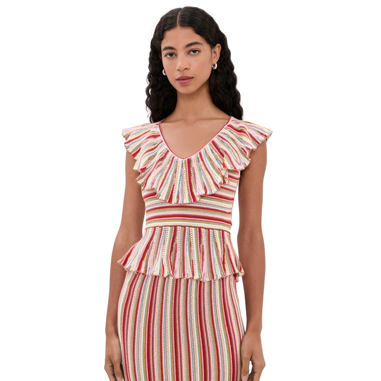 Carmelita Top Havana Stripe XXS