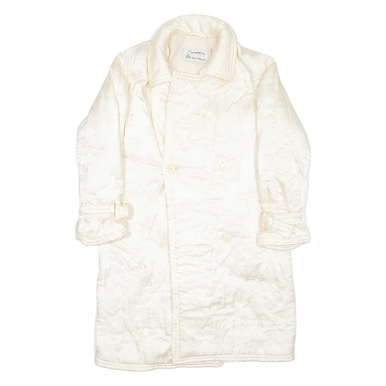 CLAUDE HAVREY Womens Puffer Coat Cream L