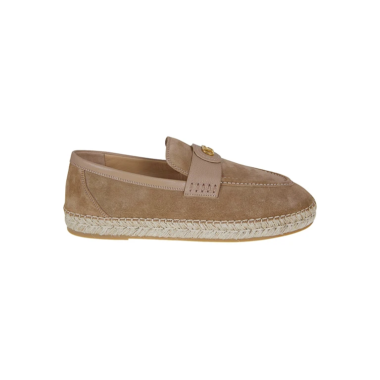 Valentino Garavani Espadrillas Palm Avenue Brown Leather Calzature - Men