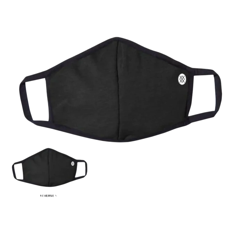 Solid Adjustable Adults Face Mask Black