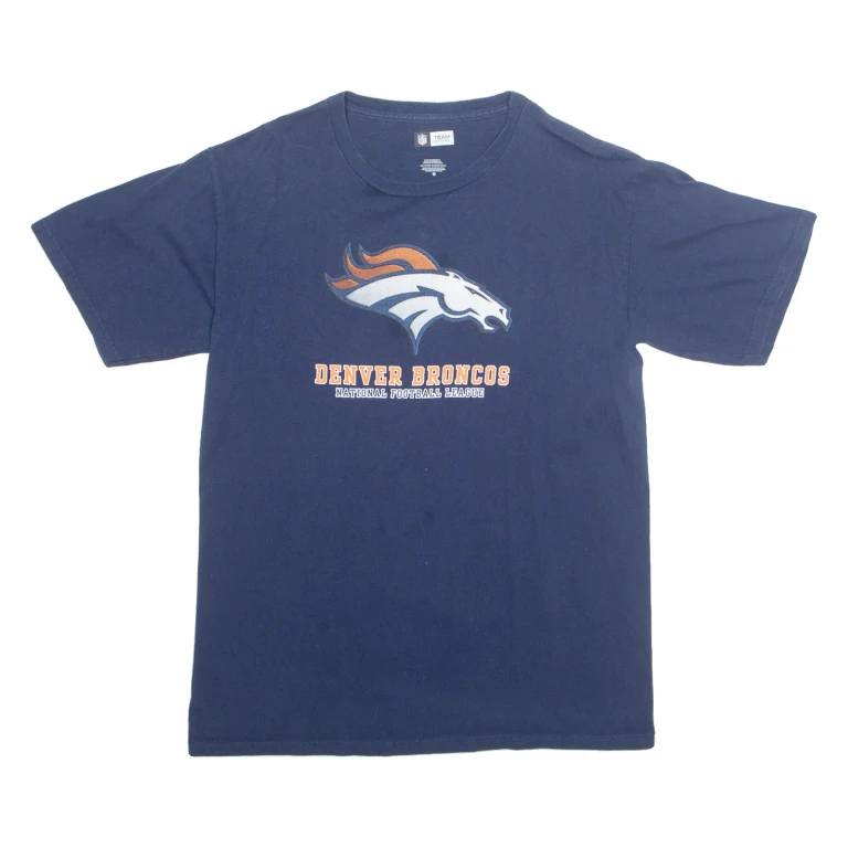 NFL Denver Broncos Mens T-Shirt Blue USA XL