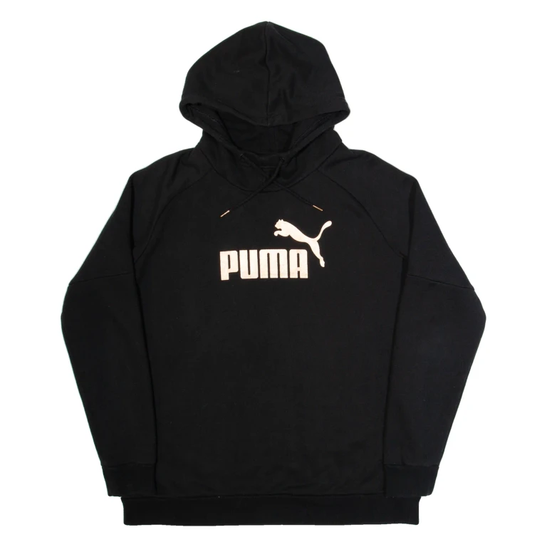 PUMA Womens Black Hoodie UK 12