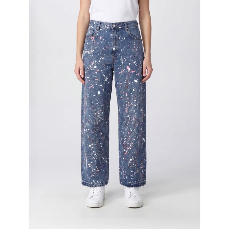 E. L.V. DENIM Jeans Woman color Blue (10202420430LIGHTBLUE/MULTIPINKLIGHT)