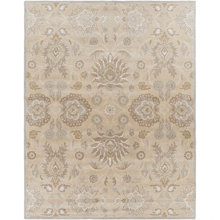 Conesus 1192 Hand Tufted Ivory & Taupe Wool Rug