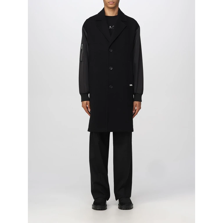 Coat Men color Black (455013524799990)