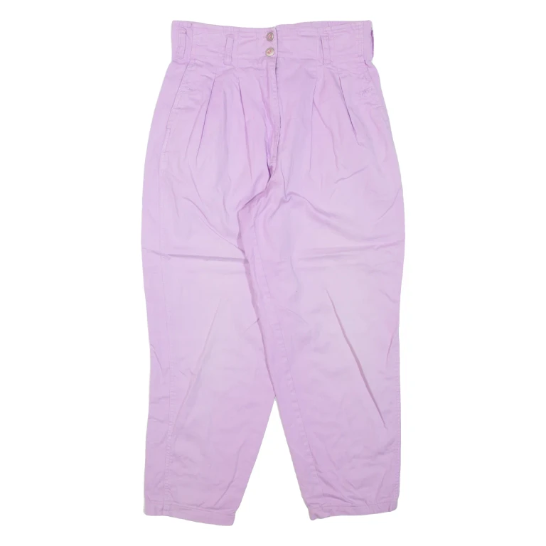 Womens Trousers Purple Regular Tapered W30 L26