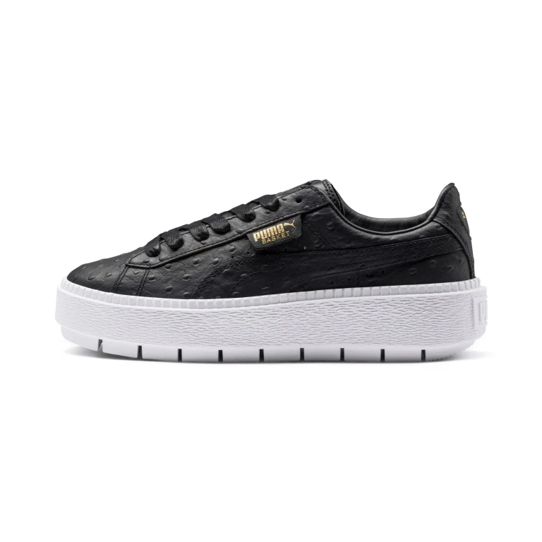 Women's Platform Trace Ostrich Sneakers