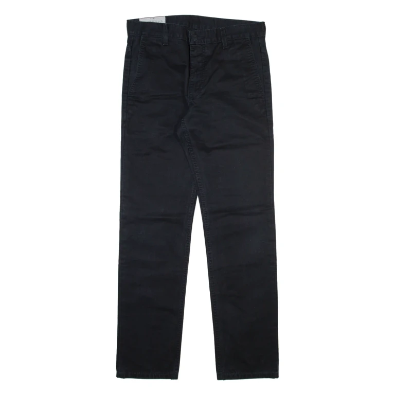 LEVI'S Mens Trousers Black Slim Straight W31 L32