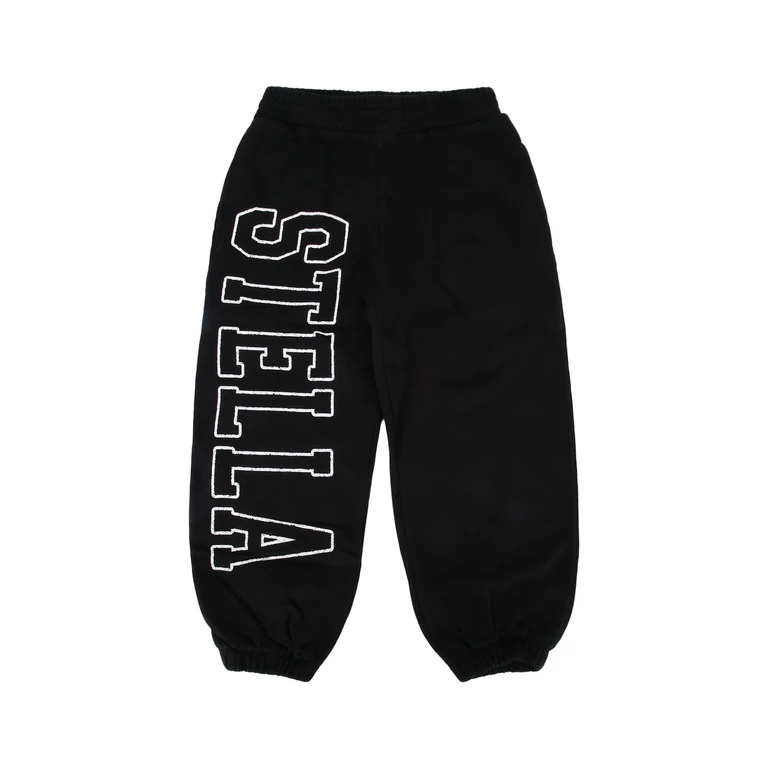 Stella Mccartney Kids Joggers Nerolavato Cotton Pantaloni