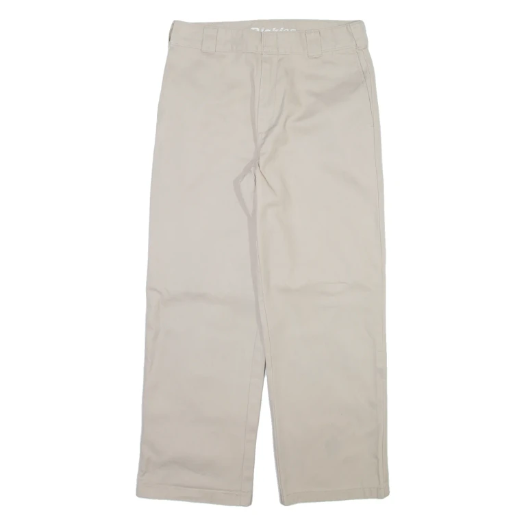 DICKIES Womens Trousers Beige Regular Straight W29 L28