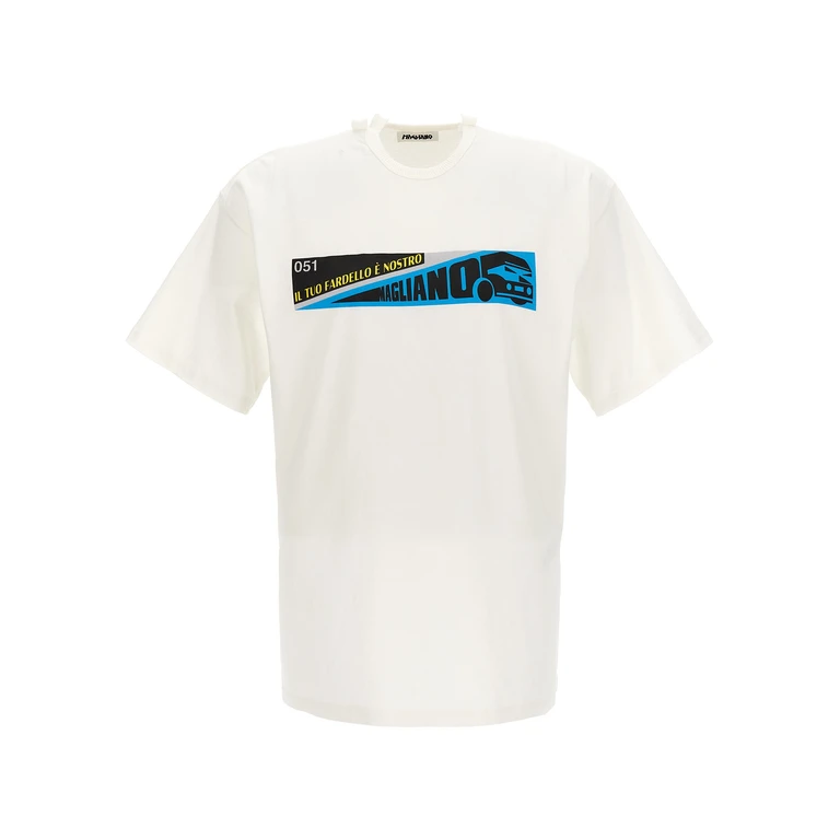 White Cotton T-Shirt - Men