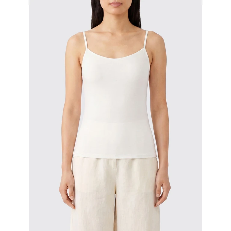 Viscose V-Neck Top with Thin Straps (2M4470J013W146)