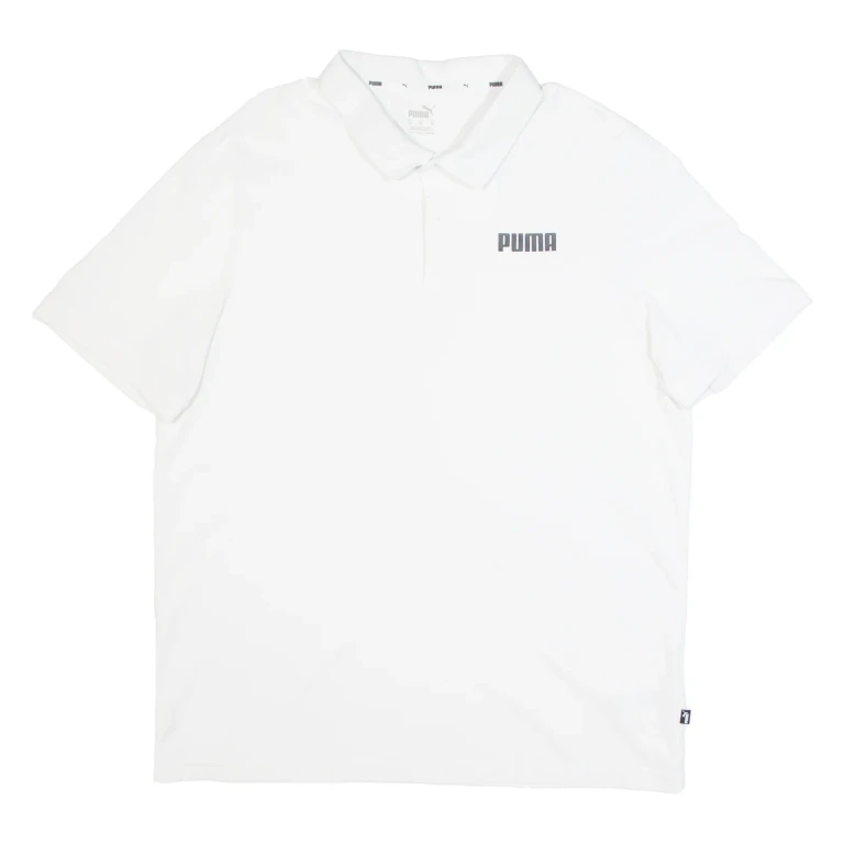PUMA Mens Polo Shirt White XL
