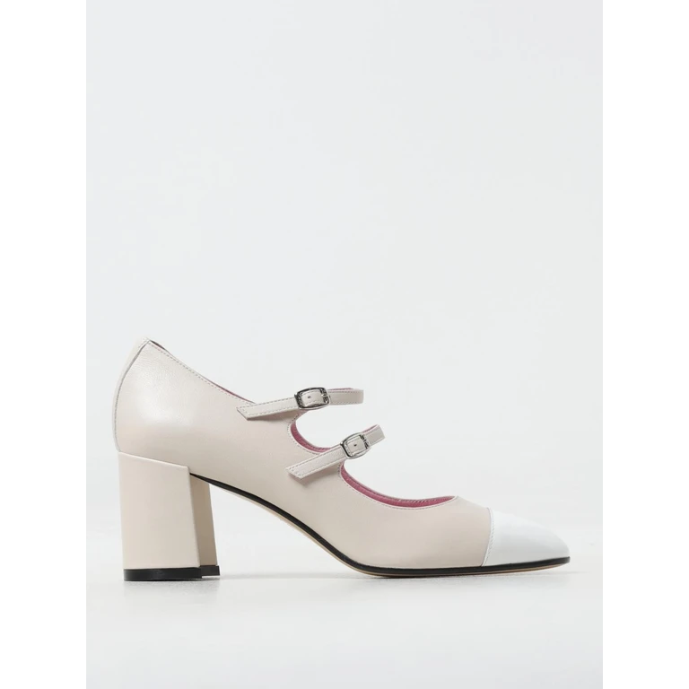 CAREL PARIS Mary Jane Cherry in nappa with buckles (332158BEIGE/BLANC)