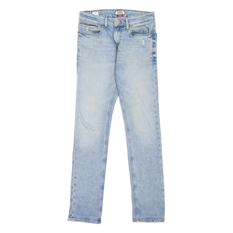 TOMMY JEANS Scanton Heritage Mens Jeans Blue Slim Straight Stone Wash W29 L32