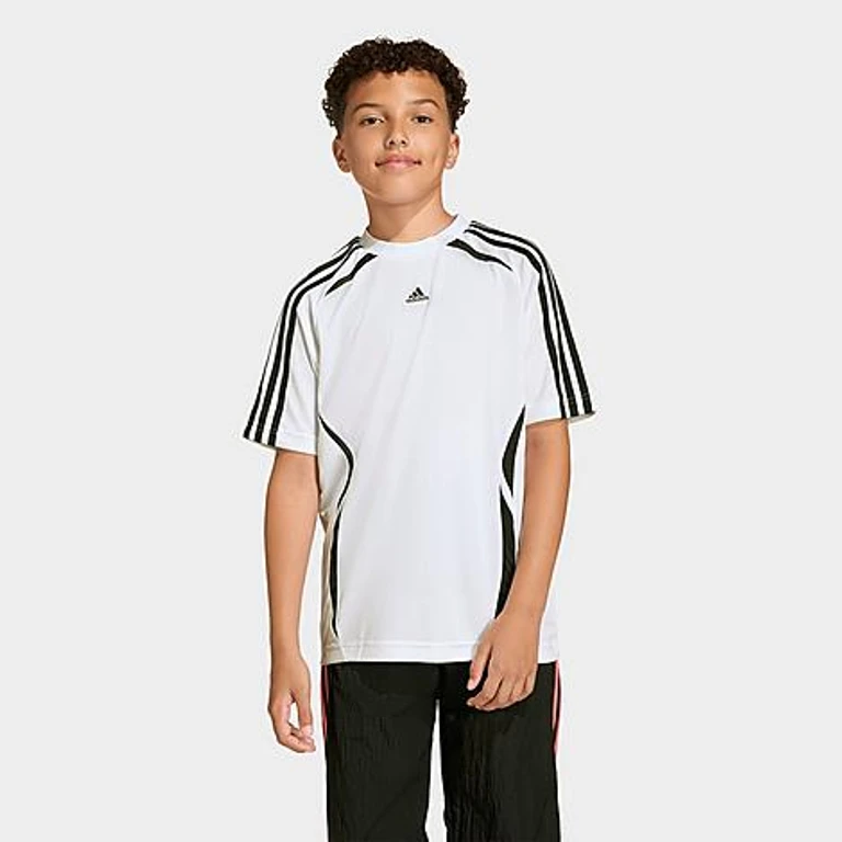 adidas Big Kids Originals Teamgeist T-Shirt in White/Black Size: XS