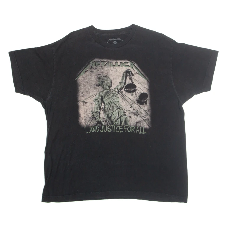 METALLICA Mens T-Shirt Black XL