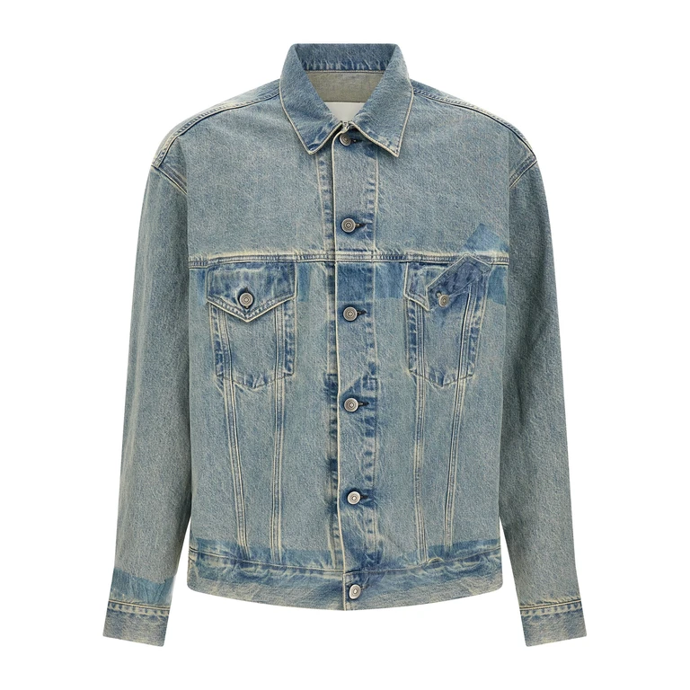 Maison Margiela Blue Cotton Denim Jacket Clothing - Men