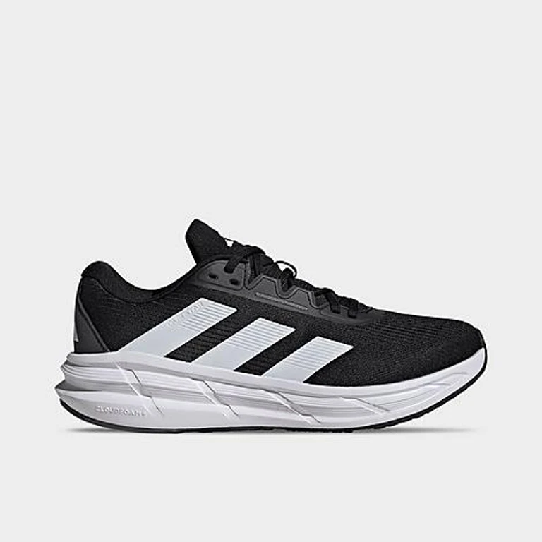 adidas Men's Questar 3 Running Shoes in Black/White/Carbon Size: 7.0