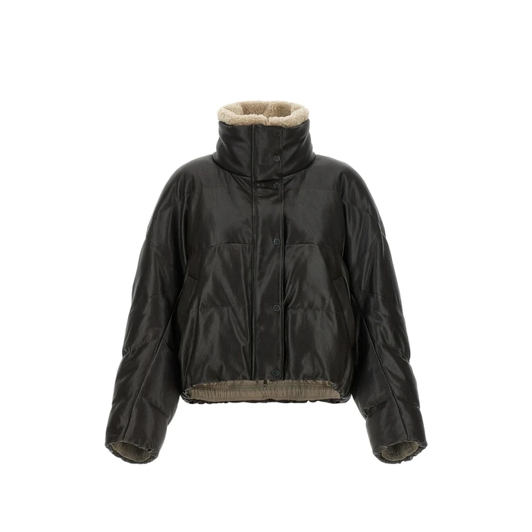 Brunello Cucinelli Quilted Leather Jacket