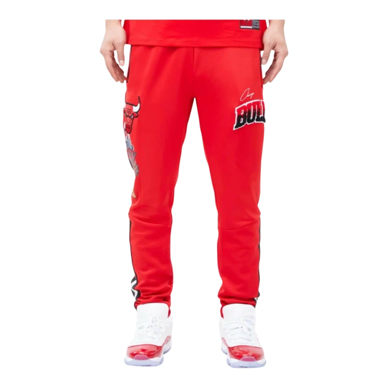 Chicago Bulls Home Town Men Track Pants Red