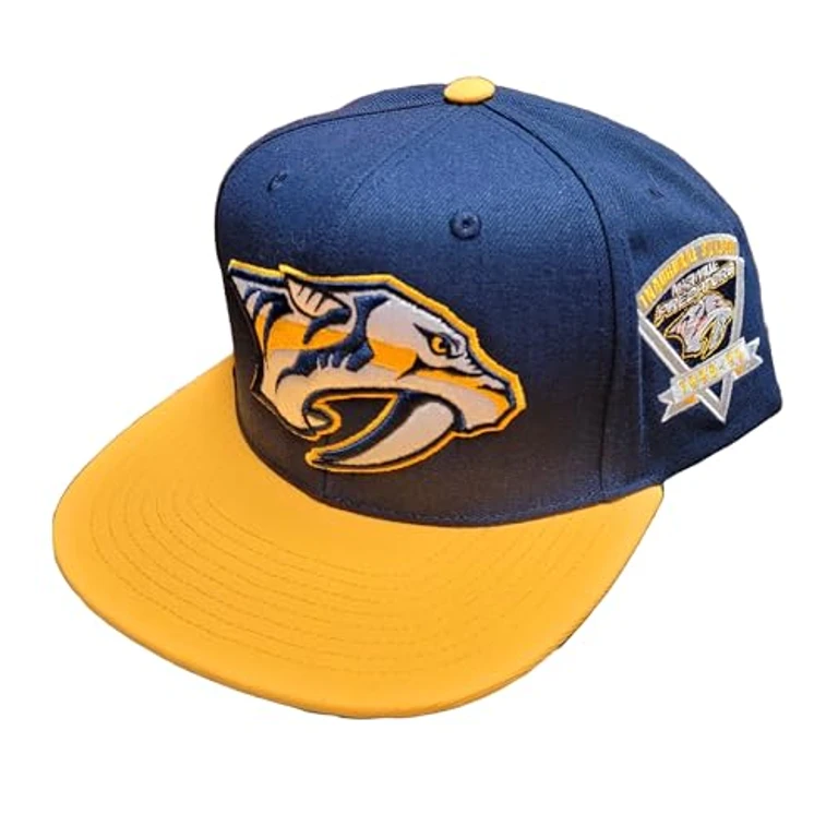 Men's NHL 2 Tone Side Patch Snapback Predators Snapback Caps