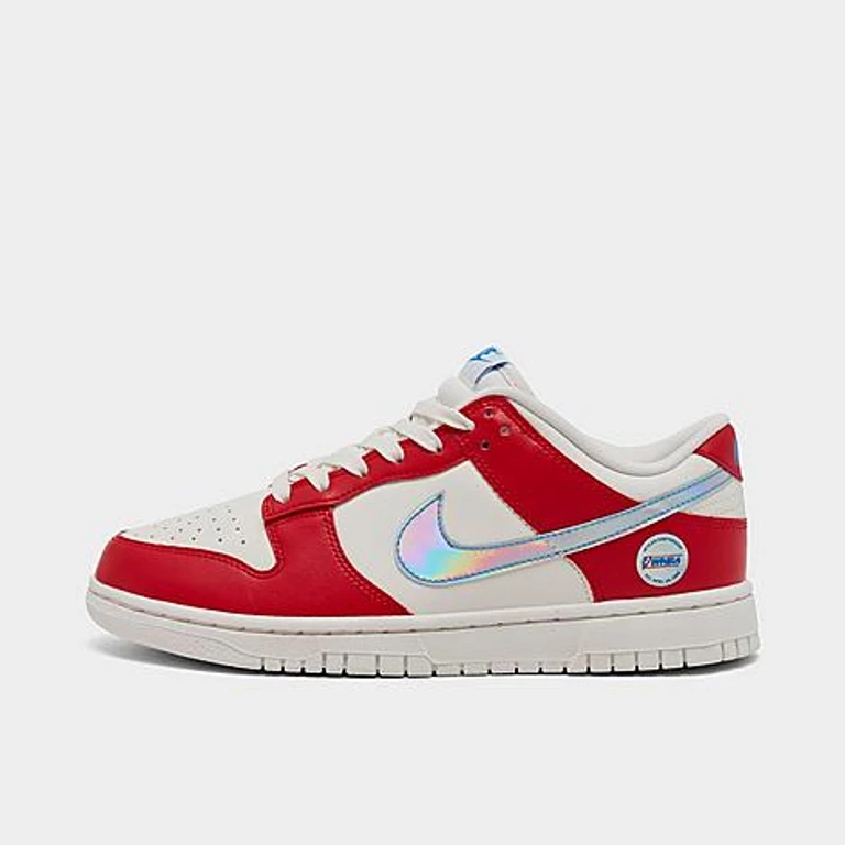 Women's Dunk Low WNBA 30th Casual Shoes in Action Red/Sail/Light Photo Blue Size: 5.0
