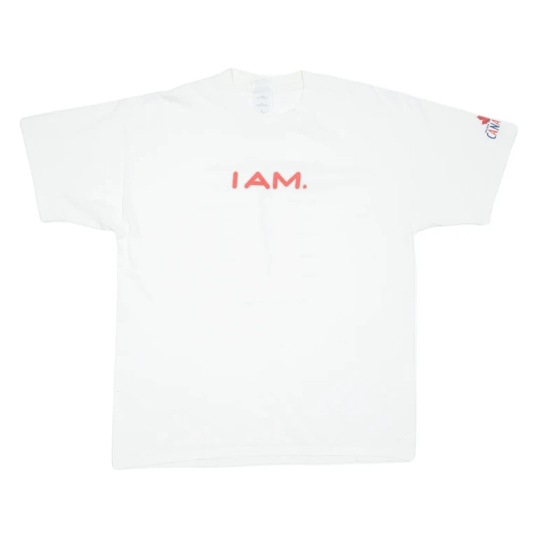 GILDAN I Am Canadian Mens T-Shirt White XL