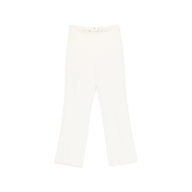 Cropped Logo-plaque Trousers