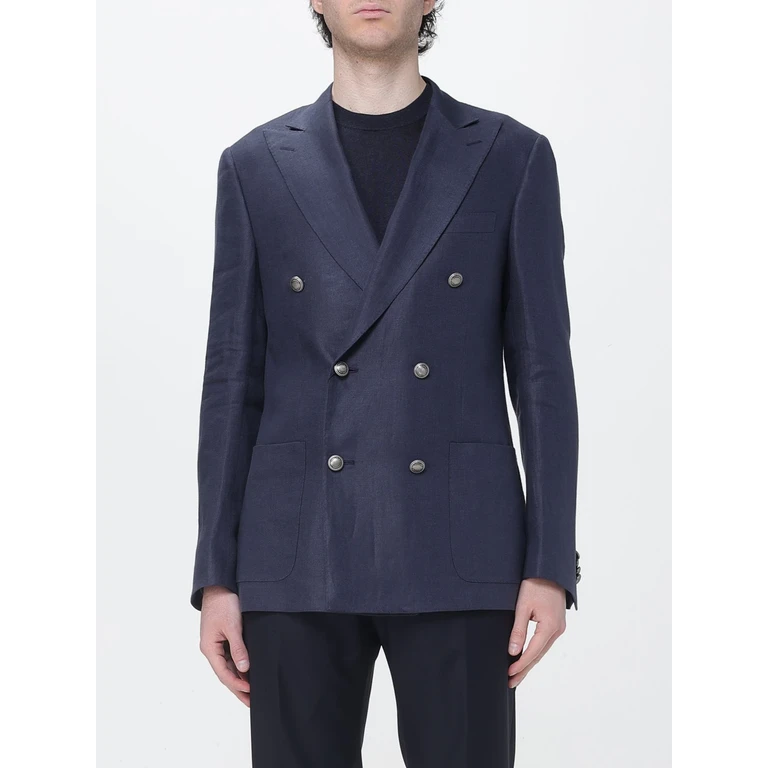 Double-Breasted Linen Blazer (27XG892714326001)
