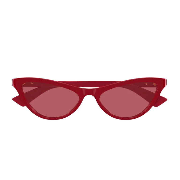 Bottega Veneta Bv1414s Linea Ribbon Red Acetato Riciclato Sunglasses - Women