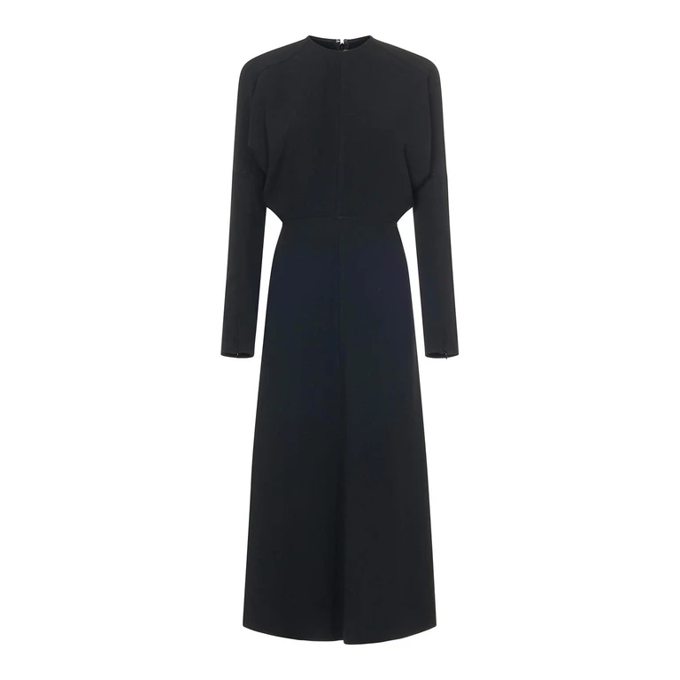 Victoria Beckham Robe Au Genou - Noir (1124WDR005231ABLACK)