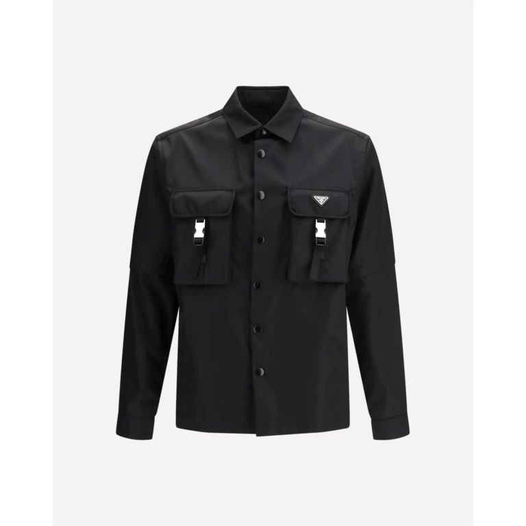 Camisa Prada Re-Nylon para homem, tamanho S