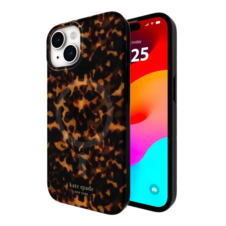 new york iPhone 15 Case / 14/13 Compatible with MagSafe - Tortoiseshell