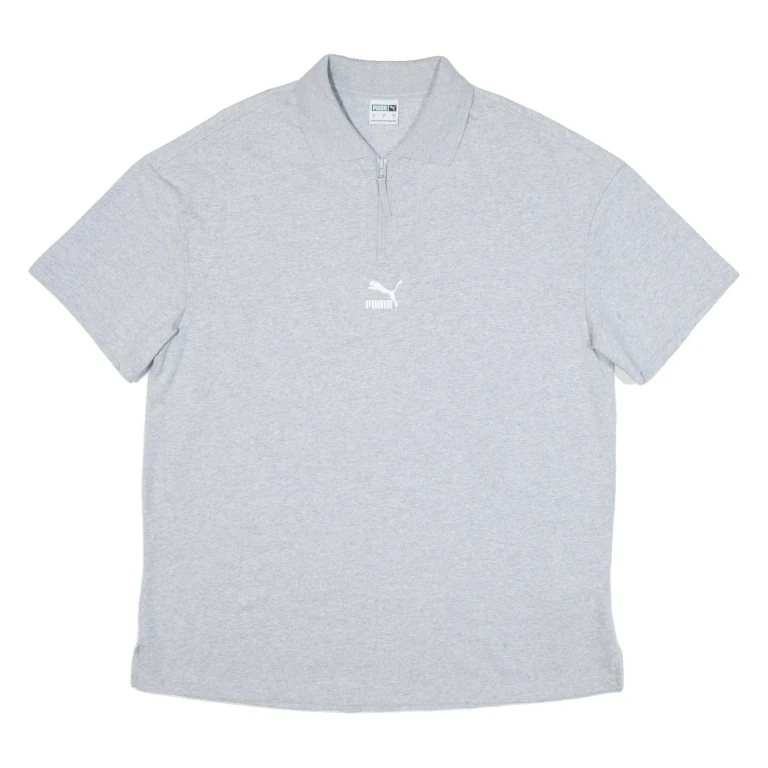 PUMA Mens Polo Shirt Grey S
