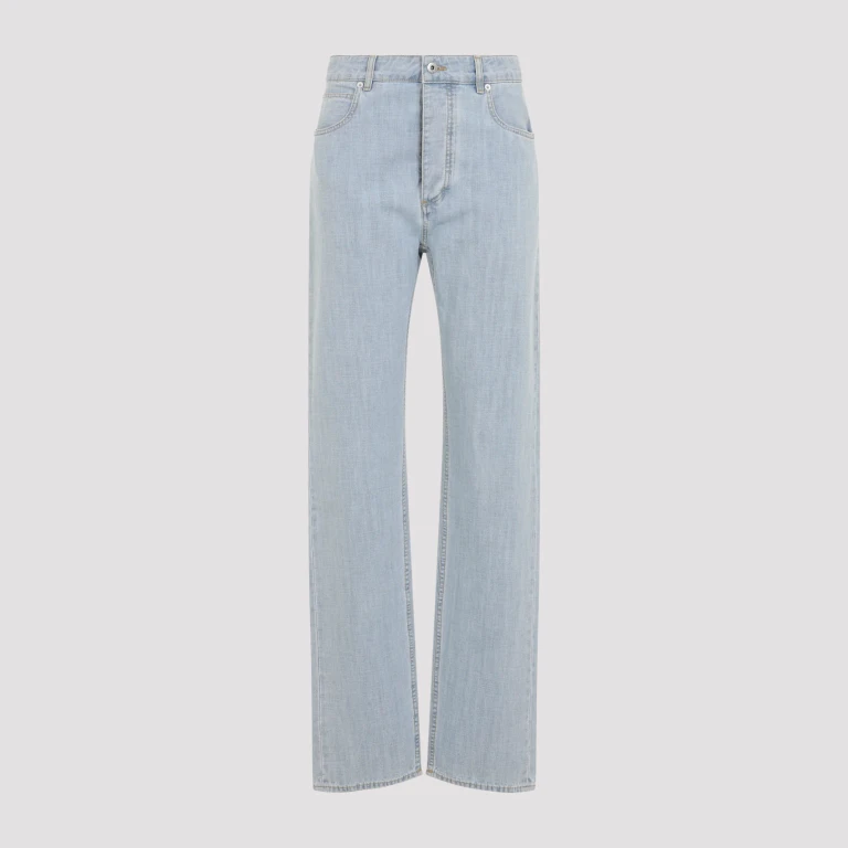 Chambray Straight Pants
