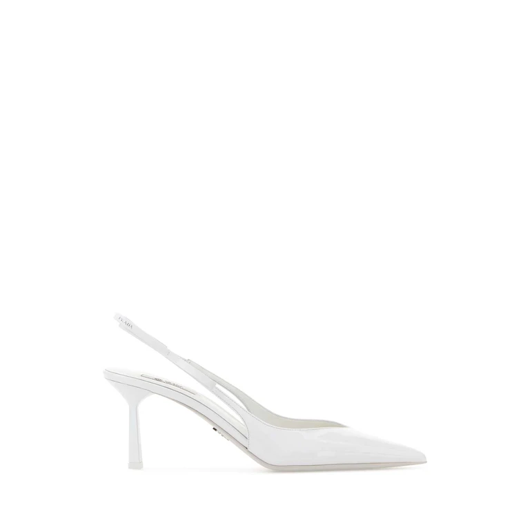 Prada Black Leather Pumps Nero Scarpe Con Tacco - Women