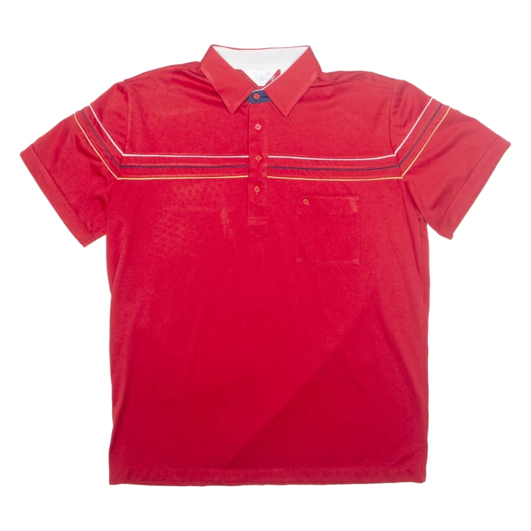 NATIONAL OPEN Mens Polo Shirt Red XL