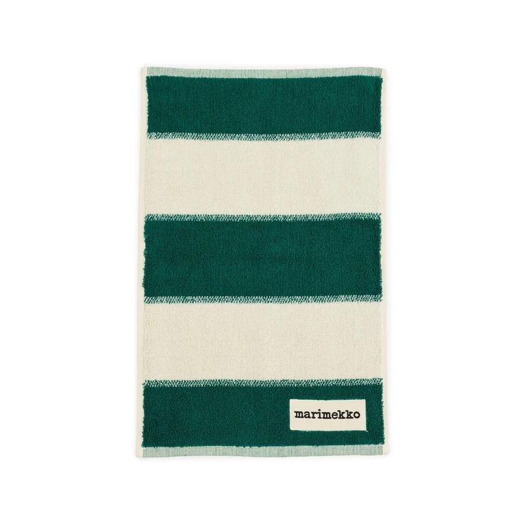 Marimekko Galleria Guest Towel Emerald/Melon One Size