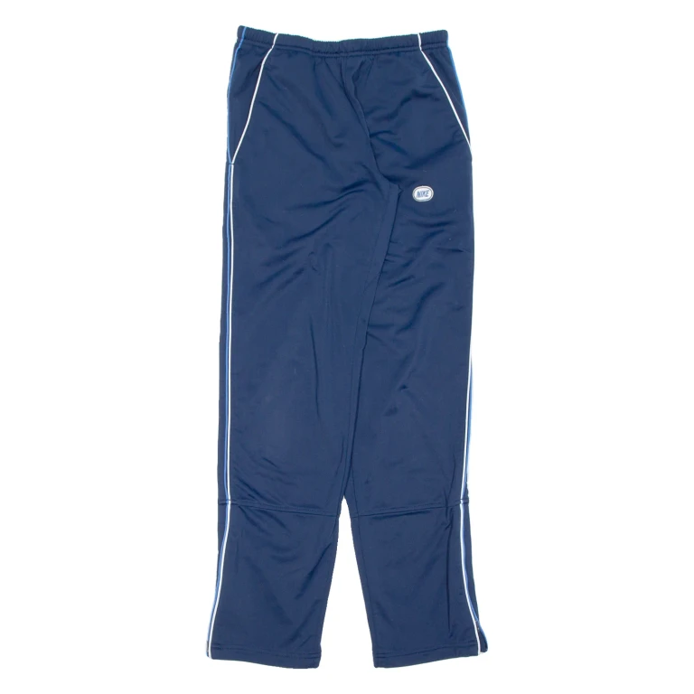 NIKE Womens Track Pants Blue Straight S W28 L33