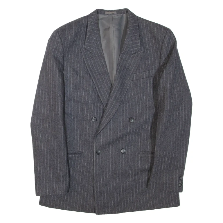 Mens Blazer Jacket Grey Wool M