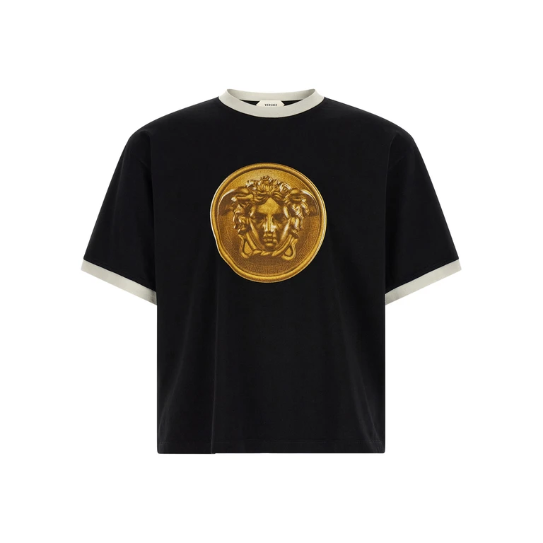 Black Cotton T-Shirt - Men