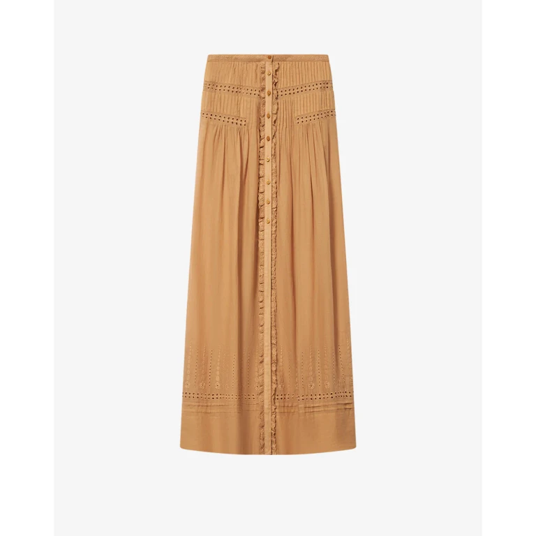 Jupe Loraine - Femme - Caramel - Taille34 - Marant Étoile