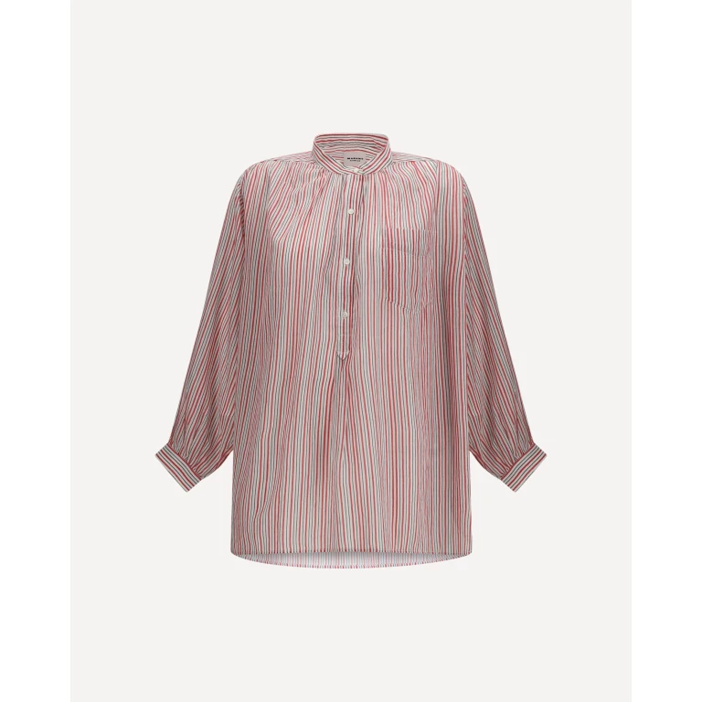 MARANT ETOILE Sapha striped cotton voile Shirt Female 36