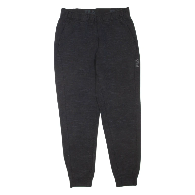 FILA Mens Joggers Black Tapered S W30 L28