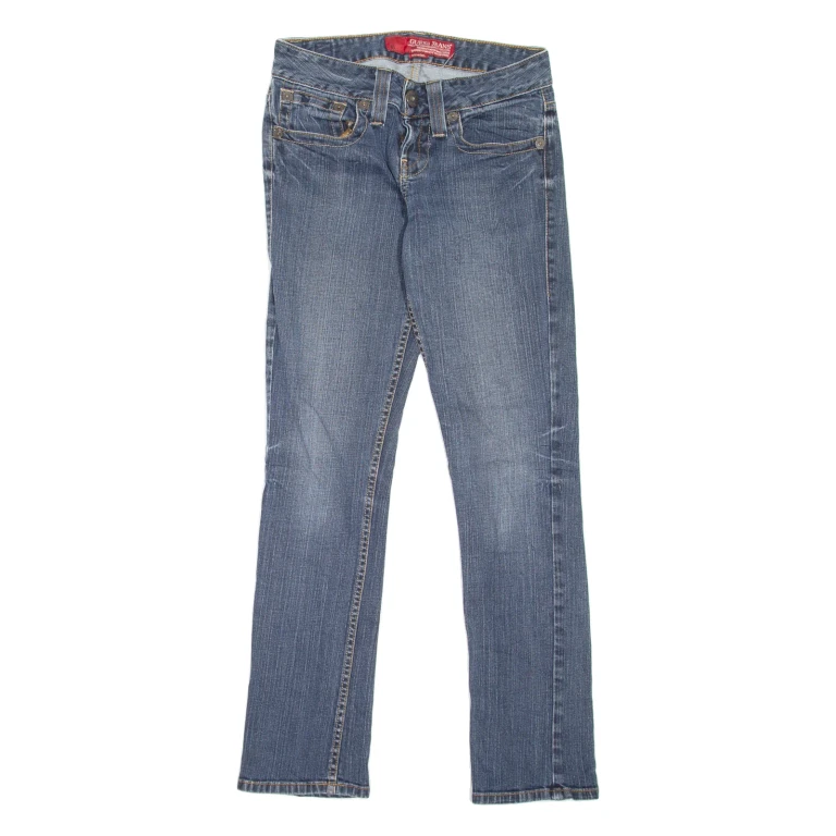 GUESS JEANS Womens Jeans Blue Slim Skinny Stone Wash W27 L30