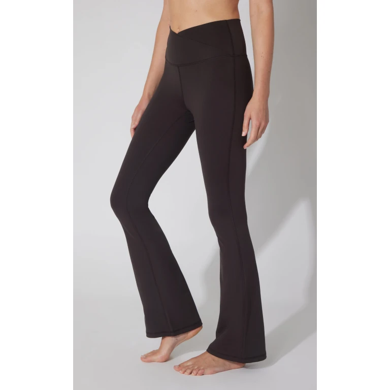 Lux Madison Crossover Elastic Free Waist 31 1/2 inch Flare Leg Pant