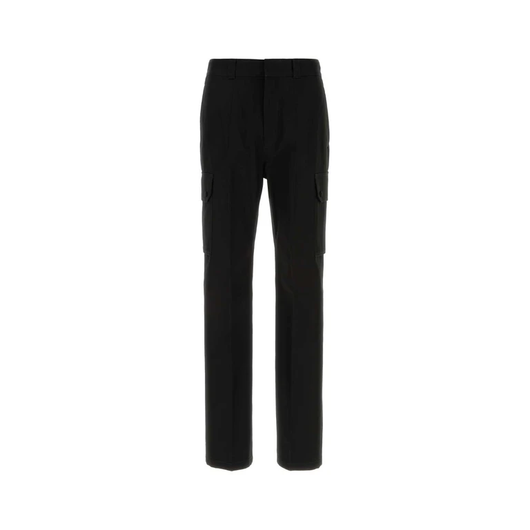 Givenchy Black Cotton Cargo Pant Exterior: Pantaloni - Men