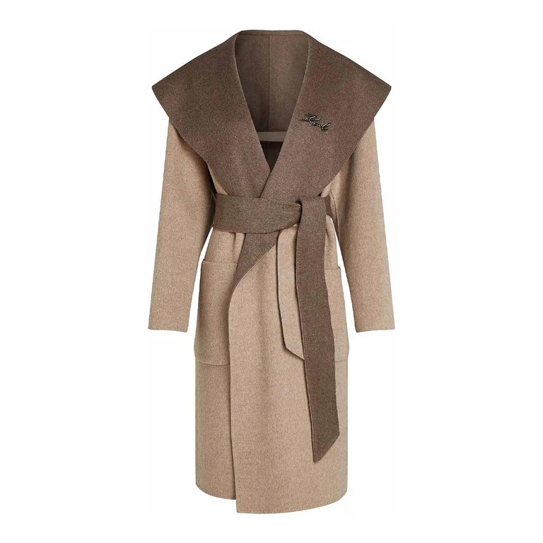 Manteau Au Genou - Beige (246W1502758)