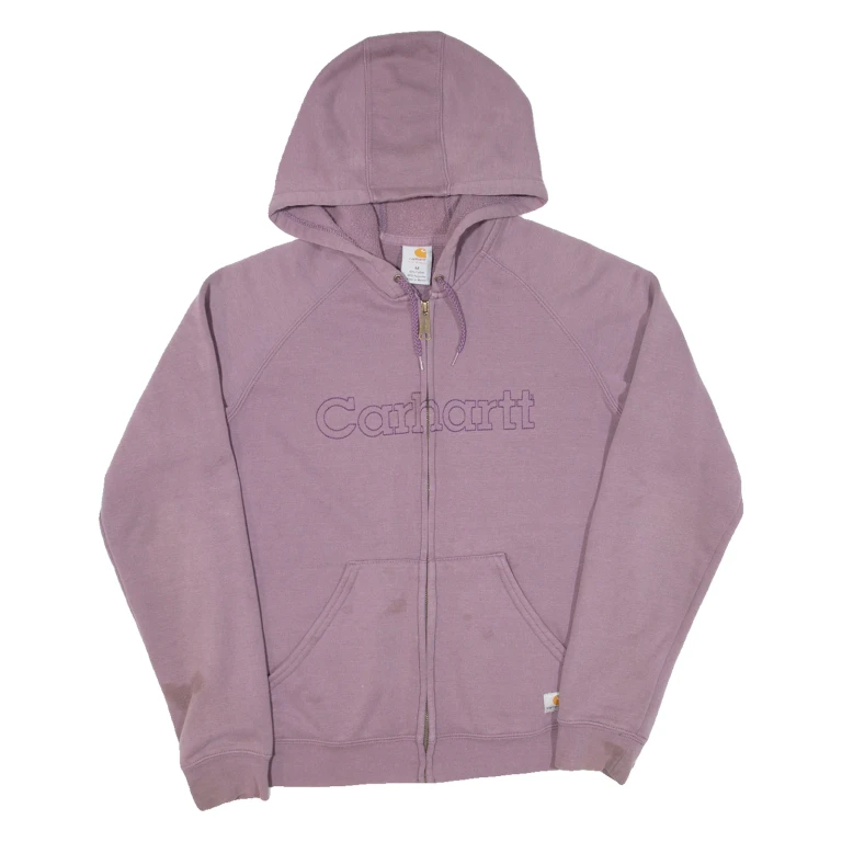 CARHARTT Womens Purple Hoodie Full Zip M